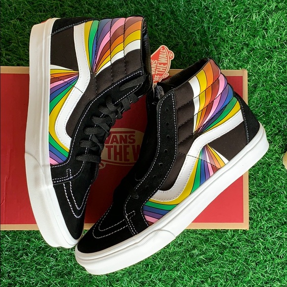 VANS SK8-Hi REISSUE REFRACT TRUE WHITE/MULTI MEN’s - Picture 16 of 16